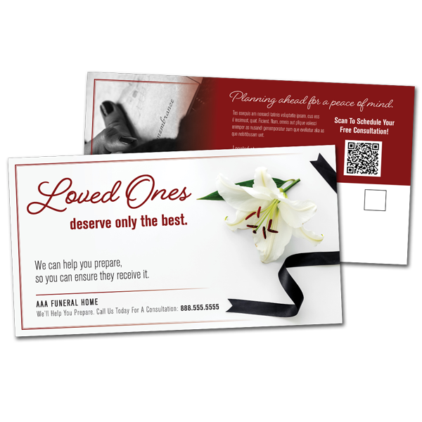 funeral service direct mail
