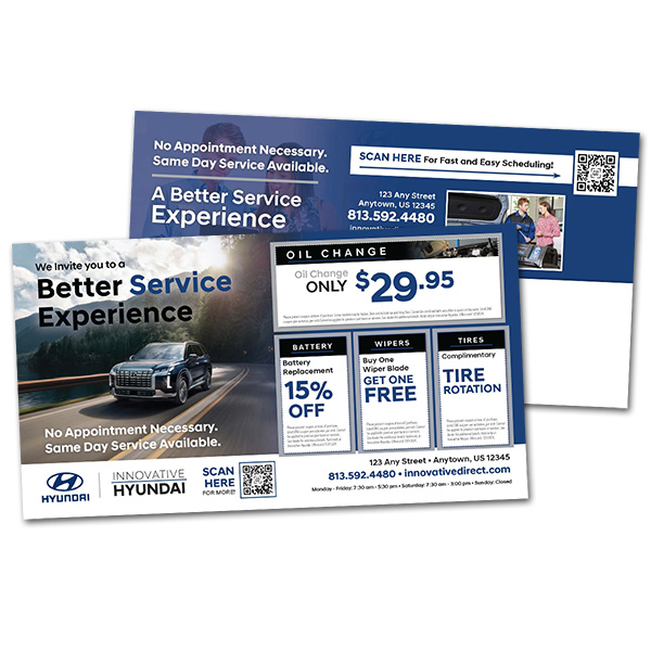 Hyundai Auto Service Postcard