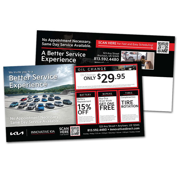 Kia Auto Service Postcard