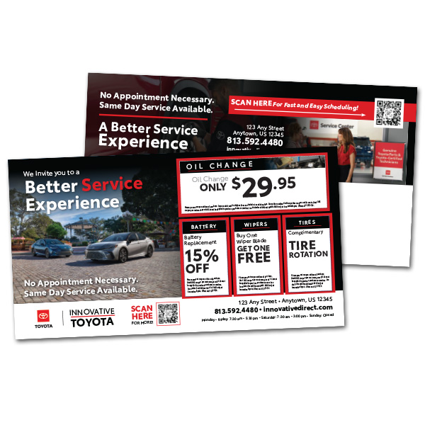 Toyota Auto Service Postcard